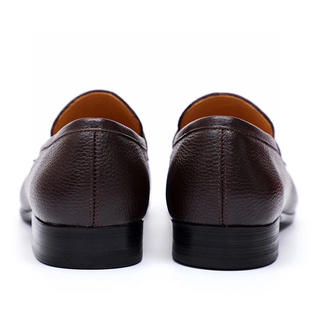 Men's Men's Shoes 💰540 💐[Ferragamo/Ferragamo] New 🐲Ferragamo* Ferragamo classic formal leather shoes! It uses imported first-layer pebbled cowhide leather upper + luxurious hardware buckle, and the inner first-layer comfortable cowhide leather lining! Original wear-resistant rubber outsole! Code number 38-44 (45🉑️customized)